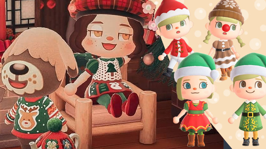 animal crossing new horizons christmas dress Festive Holiday Clothing For Animal Crossing New Horizons First Christmas  Event