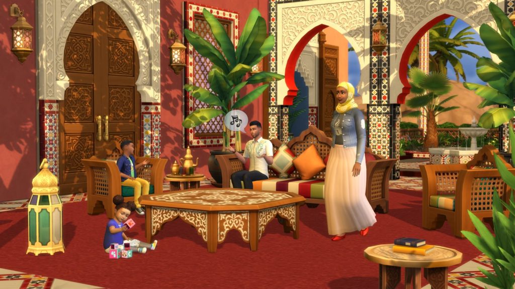 the sims 4 courtyard oasis