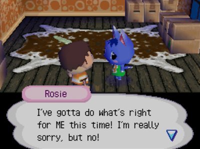 animal crossing wild world villager moving out